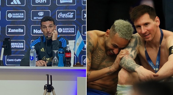 斯卡洛尼談拉菲放話：沒(méi)深入研究他的話，還記得梅西內(nèi)馬爾的畫面