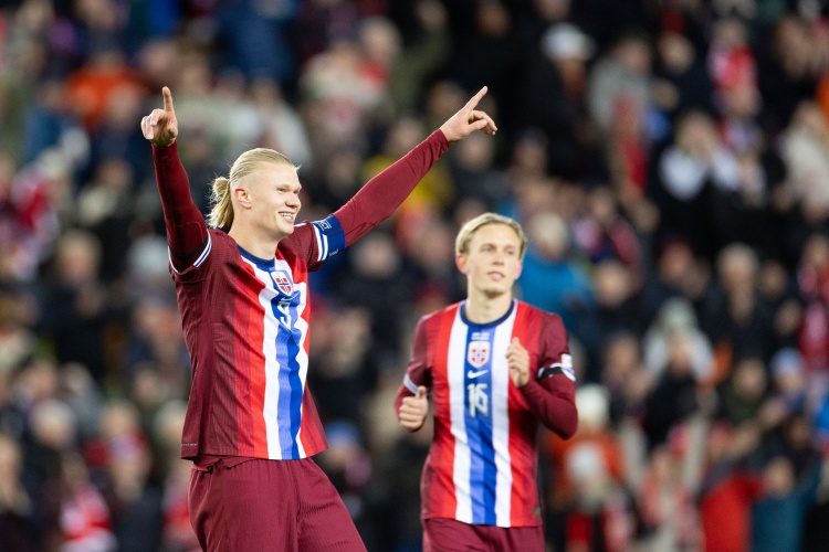 僅用41場(chǎng)比賽，哈蘭德成為自1971年后為國打進(jìn)40球最快的歐洲球員